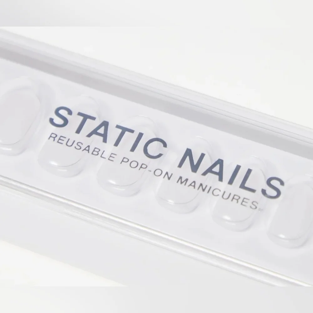 Static Nails Glazed Pearl round press on nails 2 Sets!